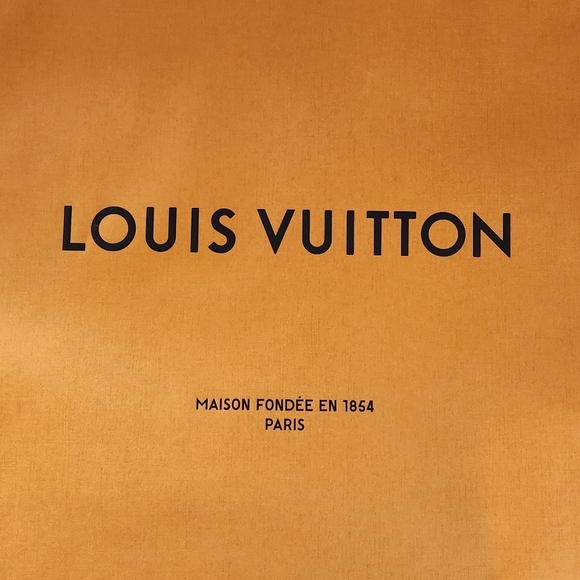 Louis Vuitton Large Empty Paper Gift Shopping Tote Bag 21"x19”x4.75” Decor - Picture 7 of 7